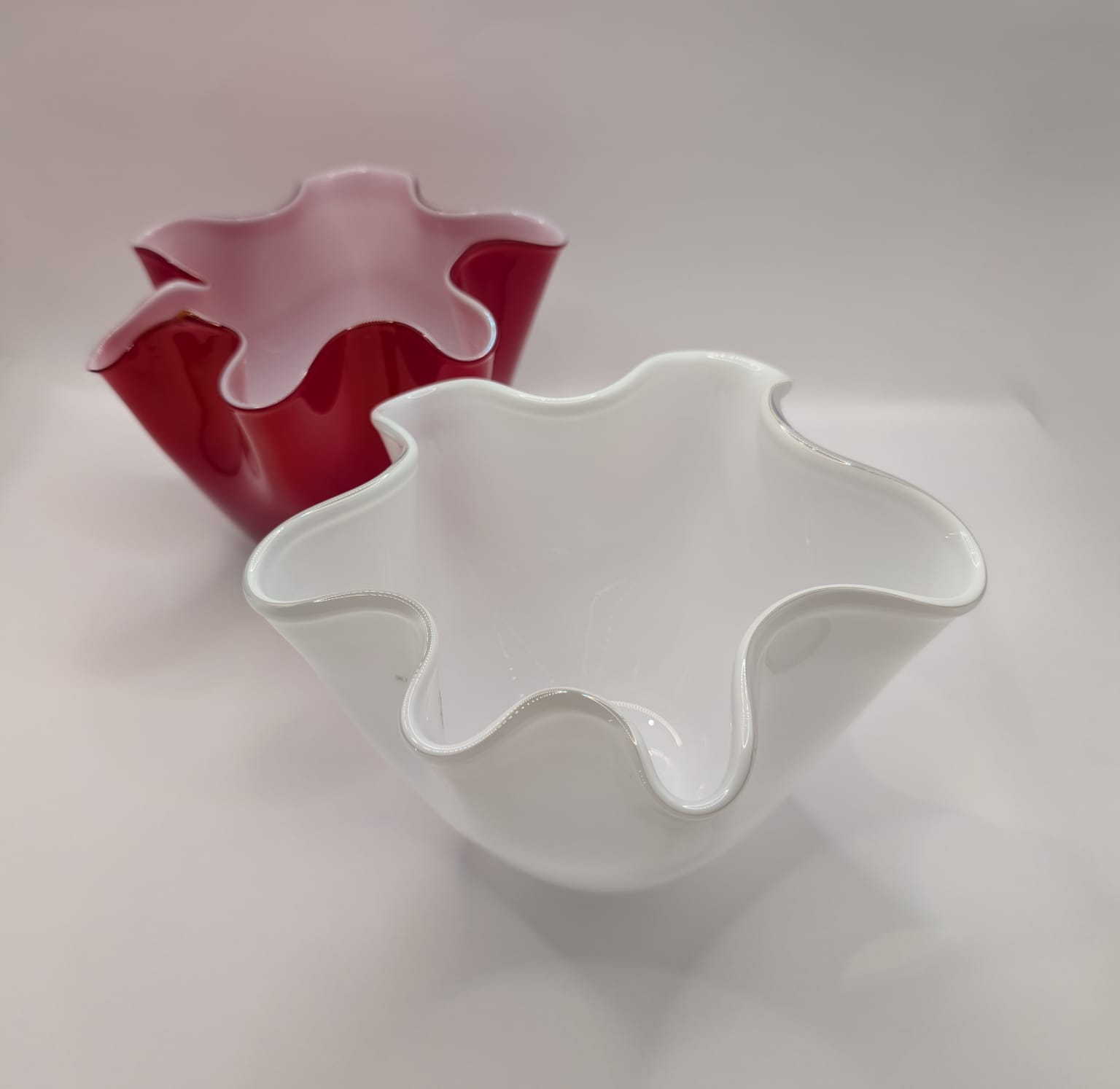 Vasi in Vetro con Motivo Zig Zag