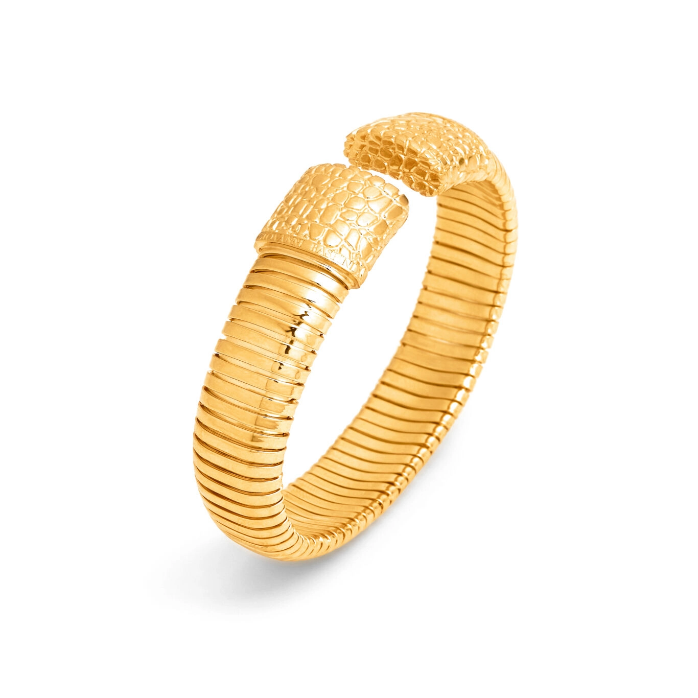 Bracciale Tubogas Croco Oro