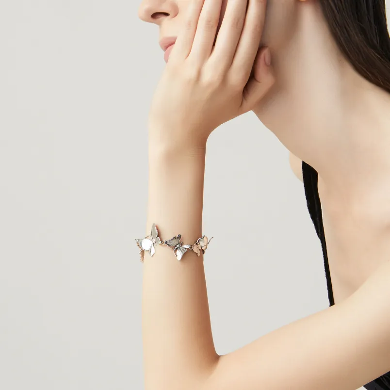 Bracciale Farfalle indossato