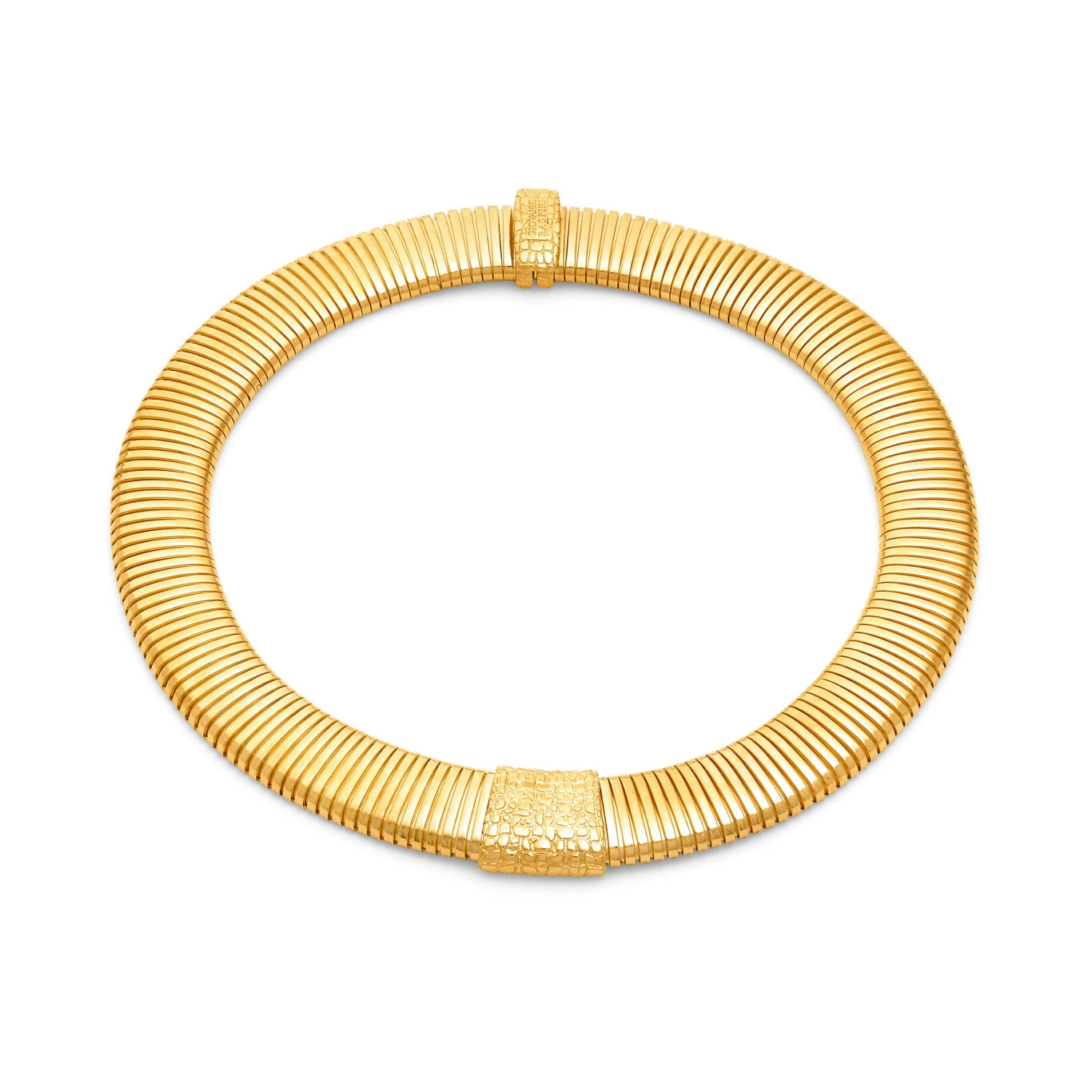 Collana Tubogas Croco Gold