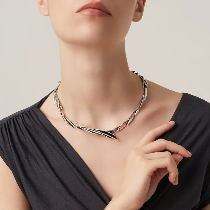 Collana Dafne indossata
